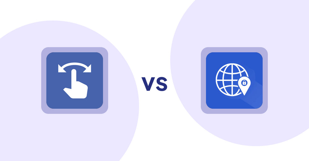 Shopify Product Display Apps: HypeSwipe: Swipes to Sales vs Addify ‑ Country Restrictions