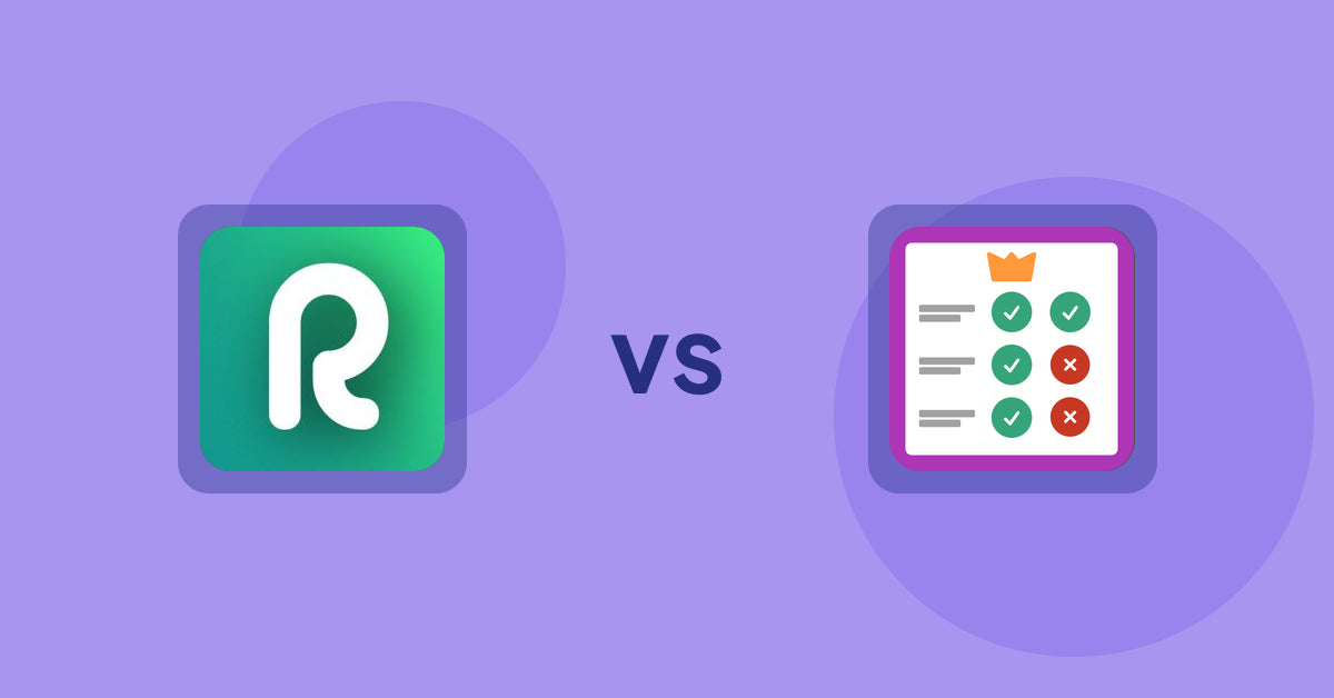 Shopify Product Display Apps: ReelTok Shoppable Videos + UGC vs. Pretty Comparison Tables