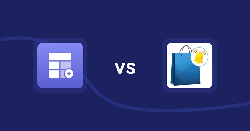 Shopify Product Display Apps: Eazy Specification Tags Table vs CartBar ‑ Product Purchase Bar