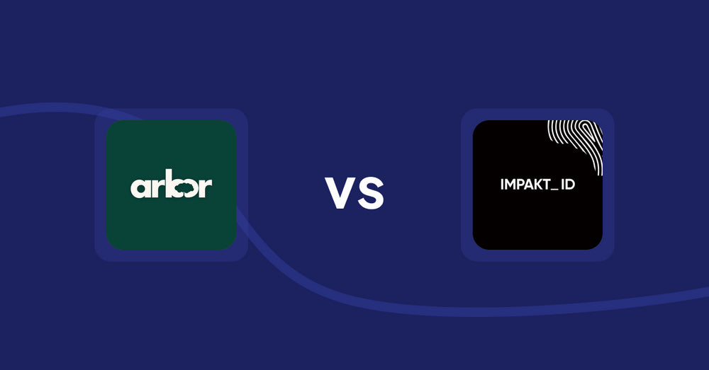 Shopify Product Display Apps: Arbor ― Carbon Transparency vs IMPAKT ID: fashion CO2 tracker