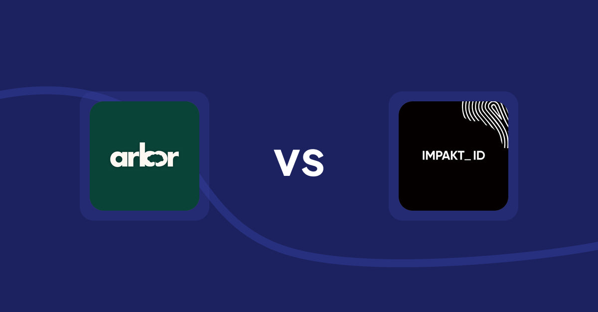 Shopify Product Display Apps: Arbor ― Carbon Transparency vs IMPAKT ID: fashion CO2 tracker