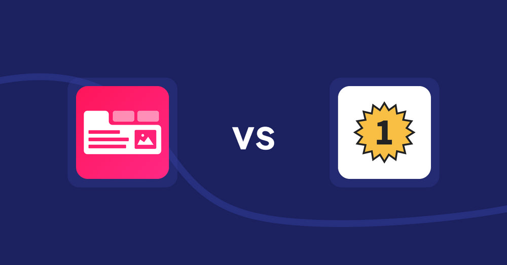 Shopify Product Display Apps: Tabs+ Product Descriptions vs UR: Smart Ranking