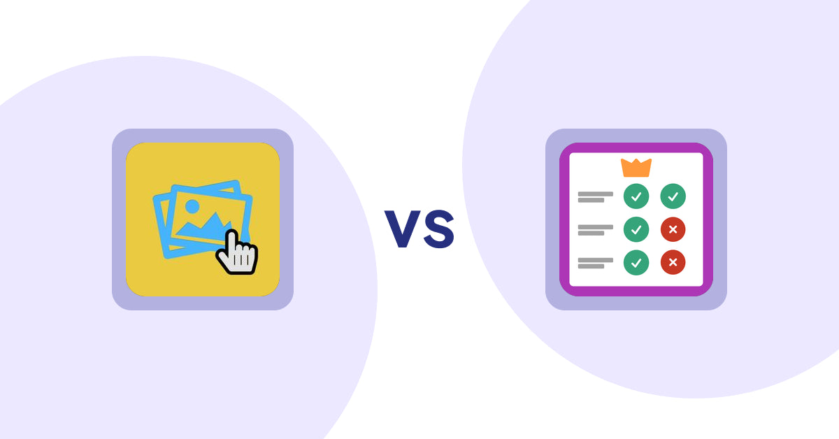 Shopify Product Display Apps: Singleton | Second Image Hover vs Pretty Comparison Tables