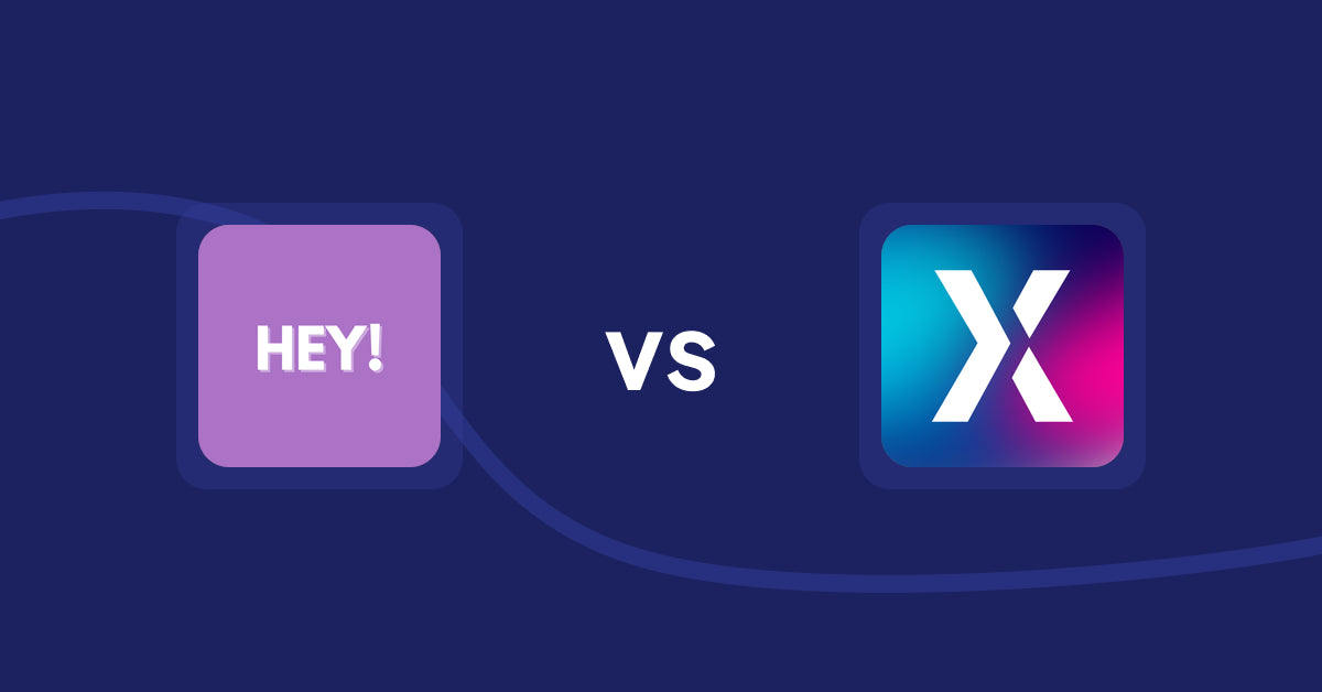 Shopify Product Display Apps: Hey! Product Page Banner & Text vs MW Upsell Popup & Cross-sell