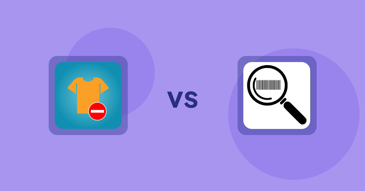 Shopify Product Display Apps: Products Unavailable vs ScanZ ‑ Find and Import Easy
