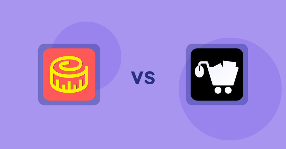 Shopify Product Display Apps: Snake Size Chart & Size Guide vs. LM Add To Cart Sticky