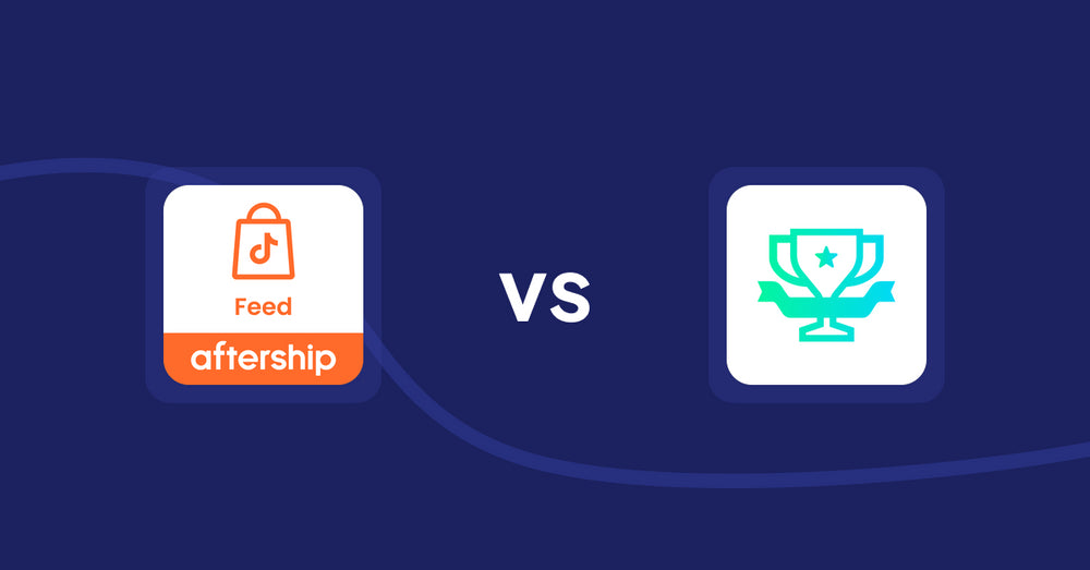 Shopify Product Display Apps: AfterShip Feed for TikTok Shop vs らくらくランキング表示アプリ｜リテリア Ranking