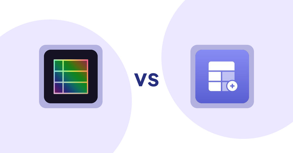 Shopify Product Display Apps: TableFlow Specification Table vs Eazy Specification Tags Table