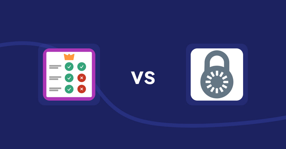 Shopify Product Display Apps: Pretty Comparison Tables vs Reveal Lock Manager