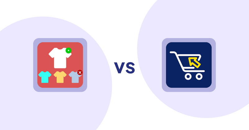 Shopify Product Display Apps: ST: Product & Collection Sort vs Swift B2B Cart / CSV Upload