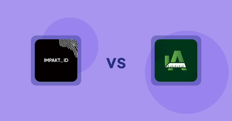 Shopify Product Display Apps: IMPAKT ID: Fashion CO2 Tracker vs Easy Size Chart by Akeans