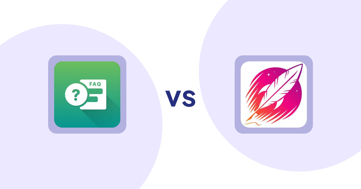 Shopify Product Display Apps: FAQ Expert: Product FAQ vs Wordsmith: Content Generator