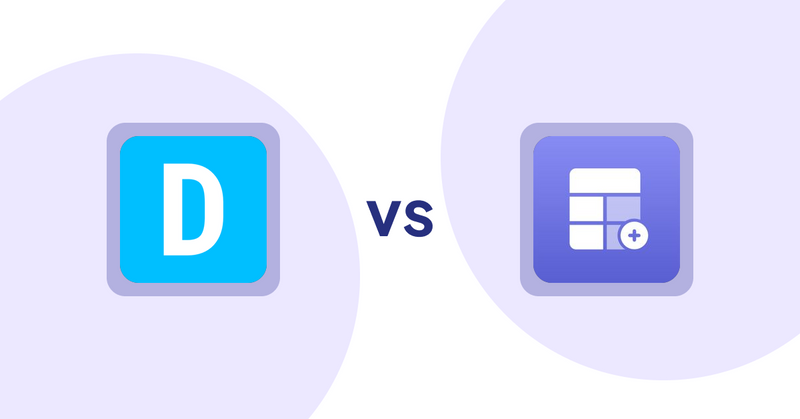 Shopify Product Display Apps: Dual Price Display by T2 vs Eazy Specification Tags Table