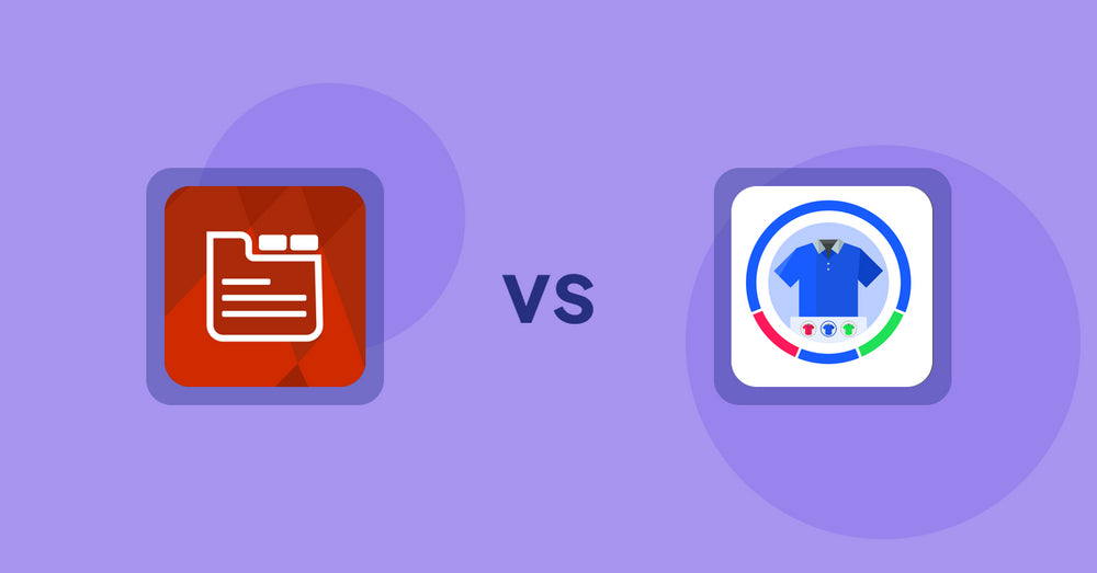 Shopify Product Display Apps: Tabs: SEO Product Tabs with AI vs EVS ‑ Easy Variation Swatches