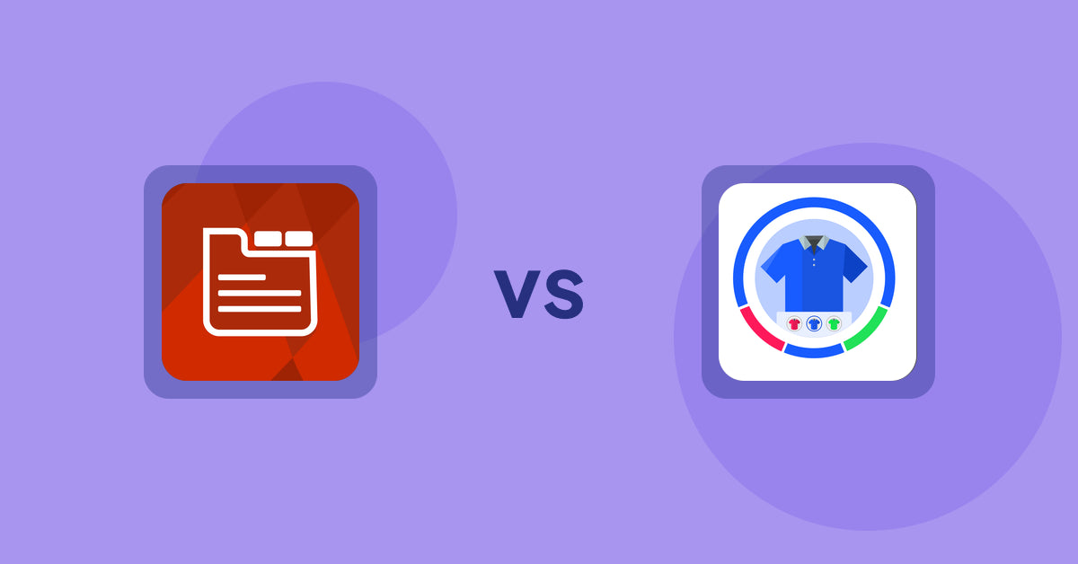 Shopify Product Display Apps: Tabs: SEO Product Tabs with AI vs EVS ‑ Easy Variation Swatches