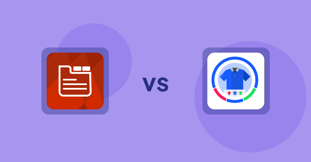 Shopify Product Display Apps: Tabs: SEO Product Tabs with AI vs EVS ‑ Easy Variation Swatches
