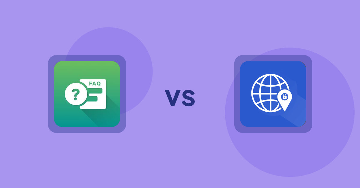 Shopify Product Display Apps: FAQ Expert: Product FAQ vs. Addify ‑ Country Restrictions