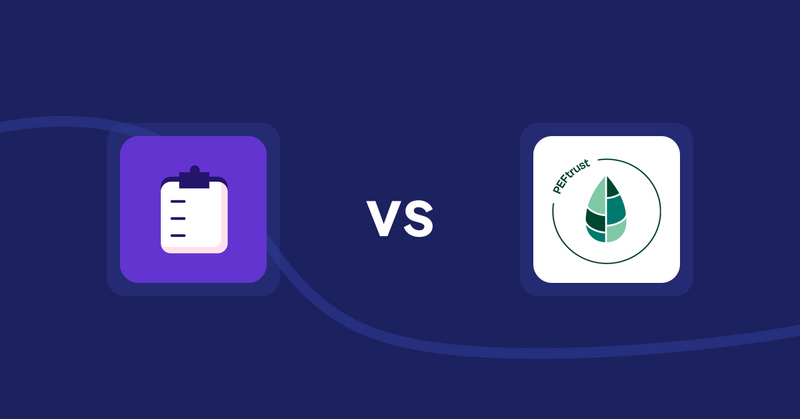 Shopify Product Display Apps: WSH Order Form & ReOrder vs Peftrust