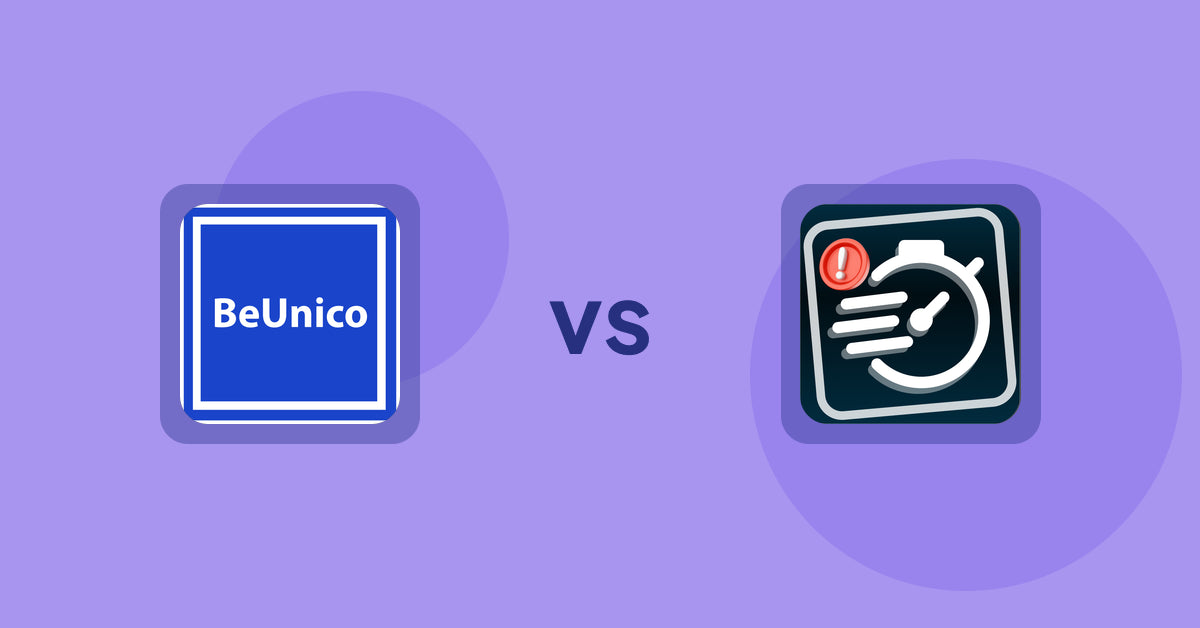 Shopify Product Display Apps: BeUnico vs Urgency! Low Stock Counter