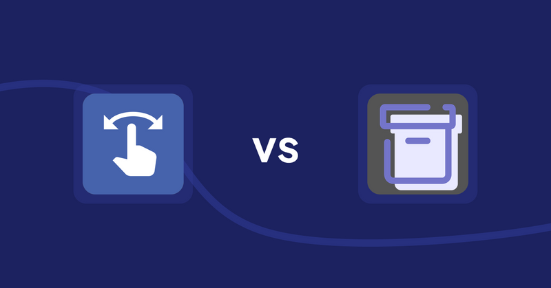 Shopify Product Display Apps: HypeSwipe: Swipes to Sales vs Shelfify