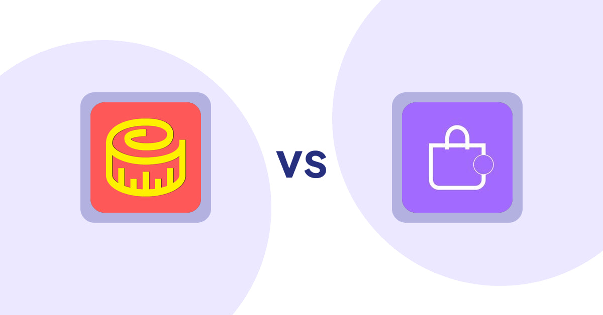 Shopify Product Display Apps: Snake Size Chart & Size Guide vs ShowMe: Product Showcases