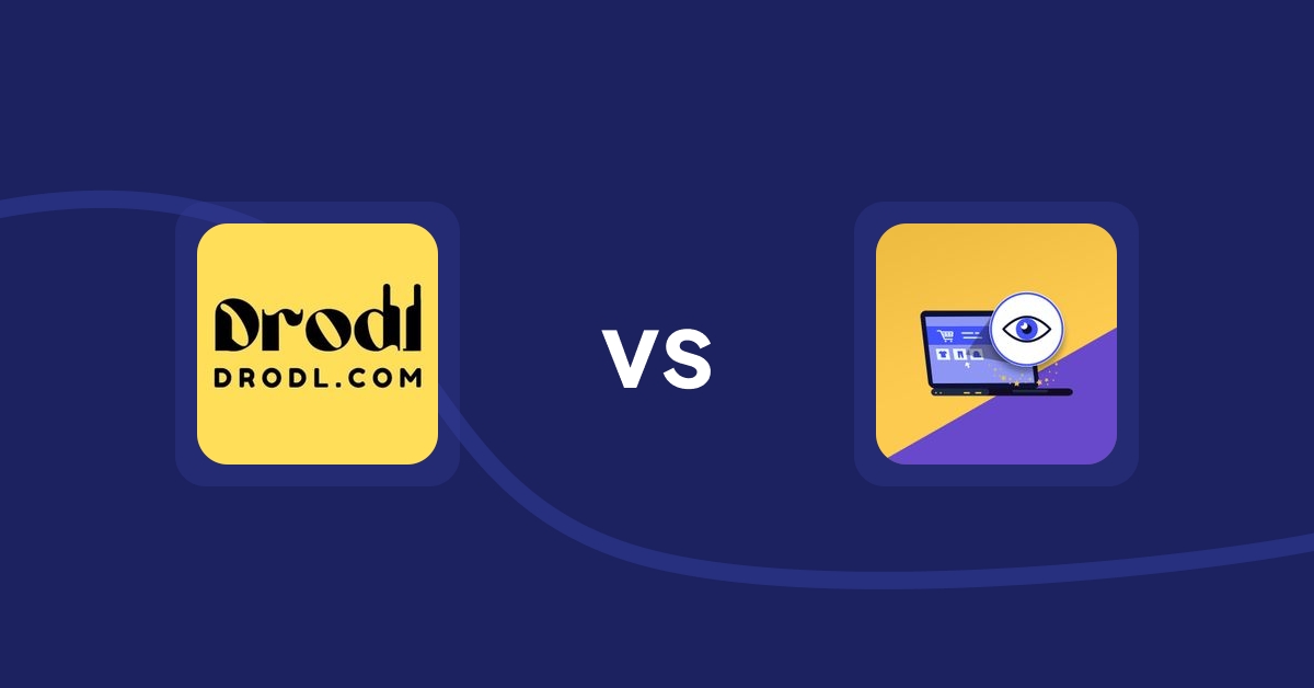 Shopify Product Display Apps: Drodl: Hide SoldOut Products vs ReVisit‑Recent Viewed Products