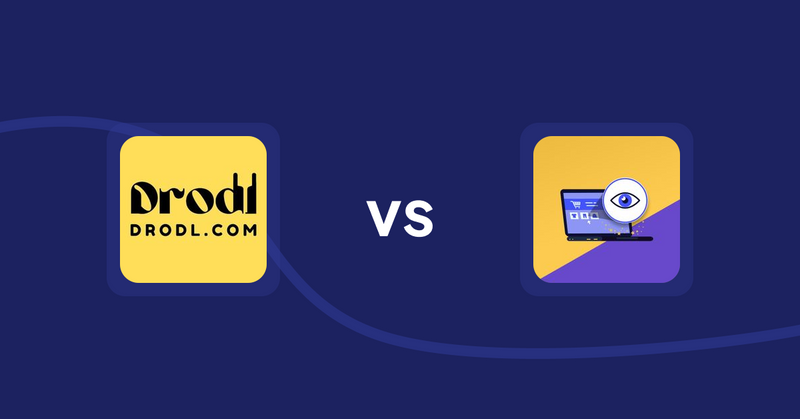 Shopify Product Display Apps: Drodl: Hide SoldOut Products vs ReVisit‑Recent Viewed Products