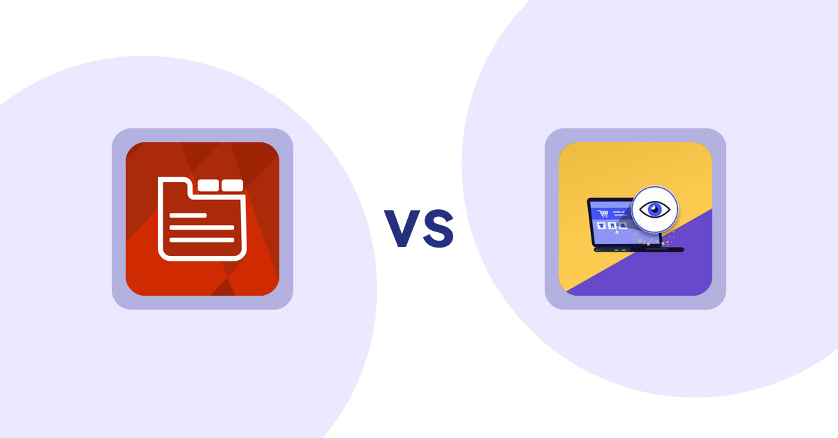 Shopify Product Display Apps: Tabs: SEO Product Tabs with AI vs. ReVisit‑Recent Viewed Products