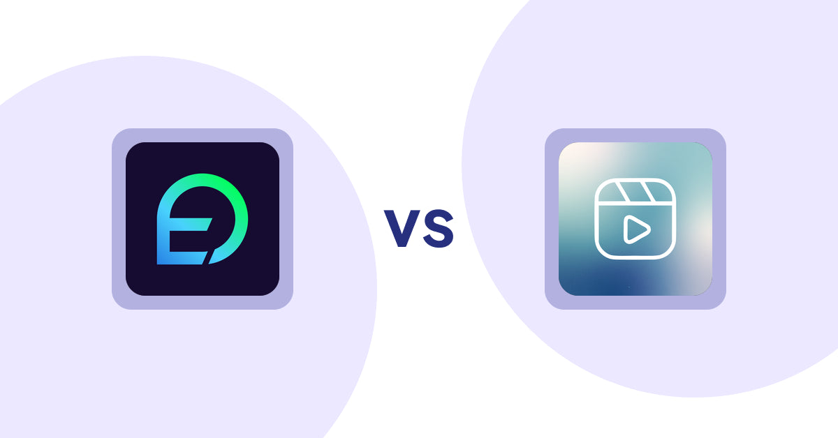 Shopify Product Display Apps: EasyDisplay: Product Showcase vs Reelify ‑ Shoppable Reel Video