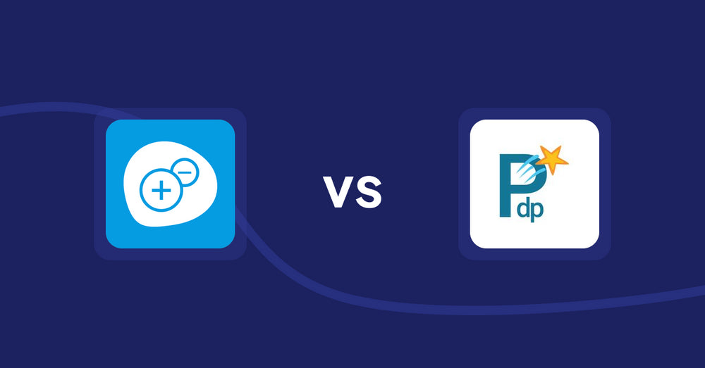 Shopify Product Display Apps: Extendons Quantity Selector vs PDP Star