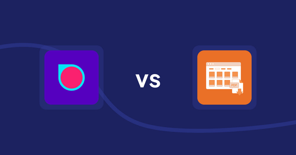 Shopify Product Display Apps: Spotlight: Video Loops vs Meetanshi PDF Product Catalog