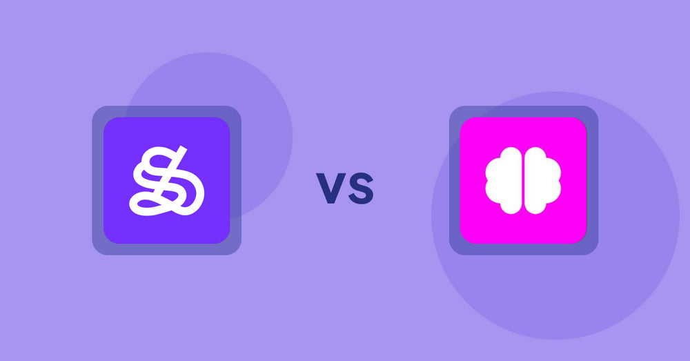 Shopify Product Display Apps: WeShop AI: Model&Product Photo vs Brainy: AI SEO & Content Boost
