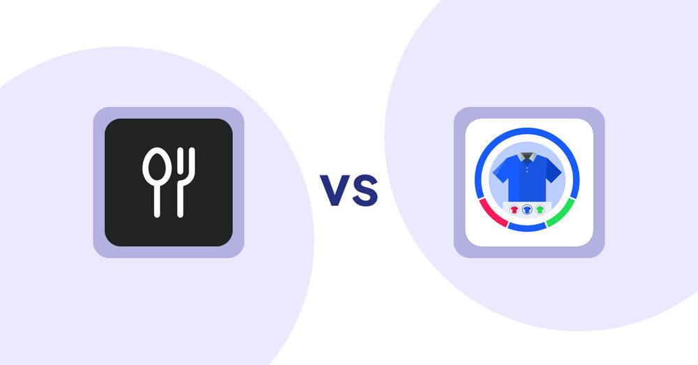 Shopify Product Display Apps: ServeUp ‑ Restaurant Menu vs EVS ‑ Easy Variation Swatches