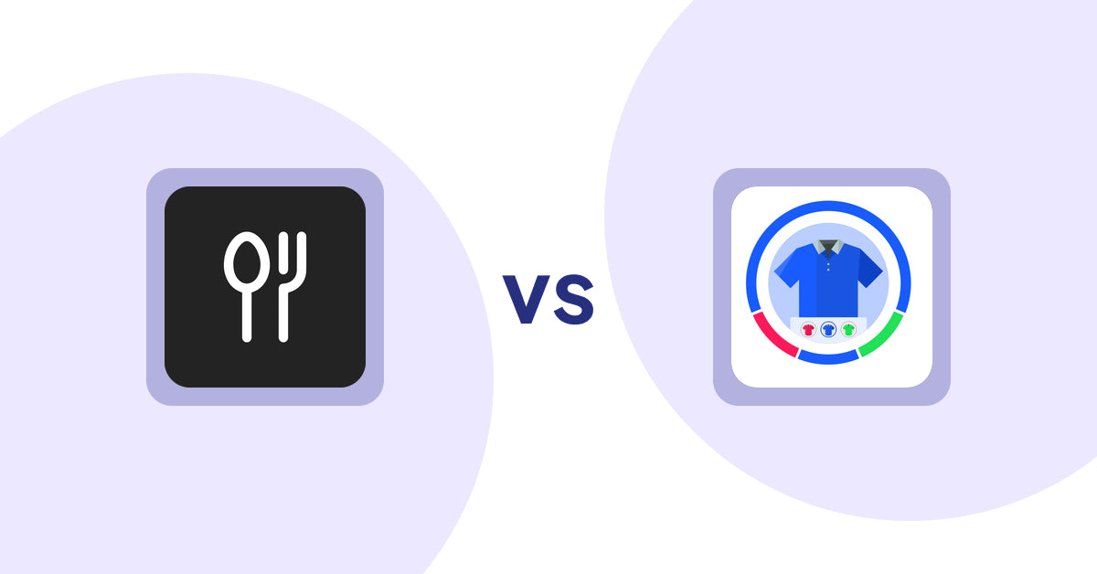 Shopify Product Display Apps: ServeUp ‑ Restaurant Menu vs EVS ‑ Easy Variation Swatches