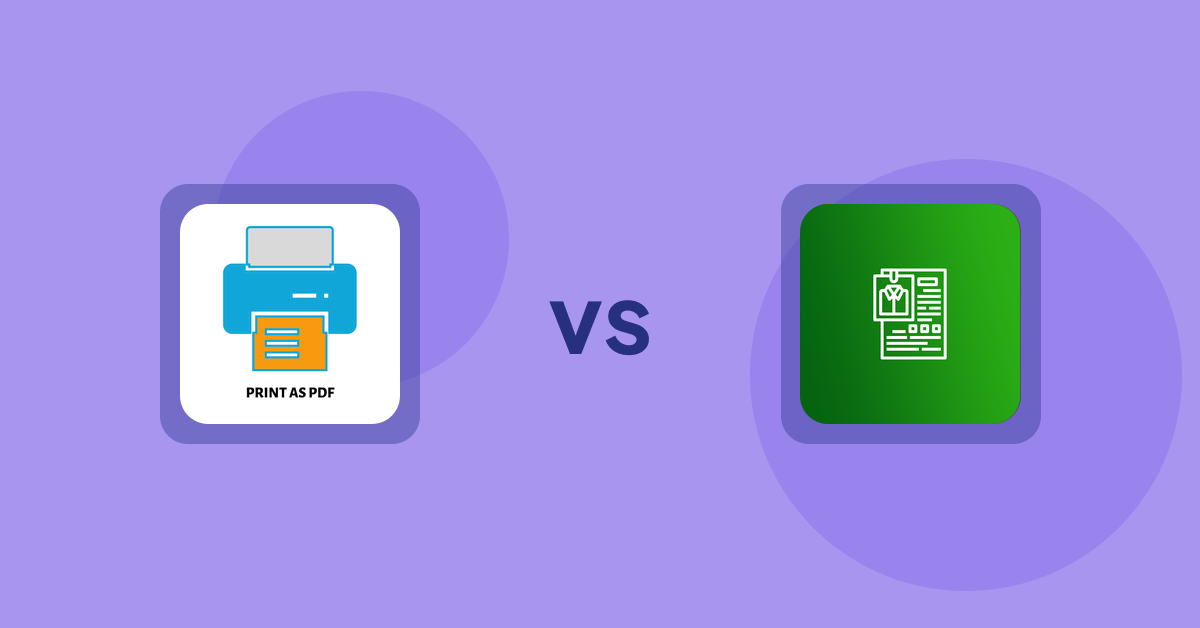 Shopify Product Display Apps: LitPDP ‑ Print as PDF vs OC Product Size Chart