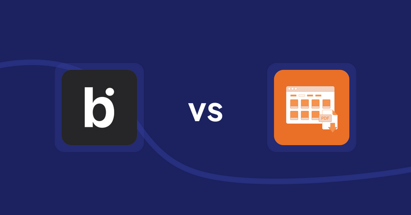 Shopify Product Display Apps: bitAI: Advance Sort Collection vs Meetanshi PDF Product Catalog