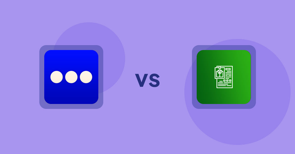 Shopify Product Display Apps: Vario ‑ Variation Swatches vs OC Product Size Chart