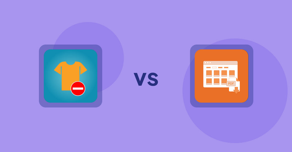 Shopify Product Display Apps: Products Unavailable vs Meetanshi PDF Product Catalog