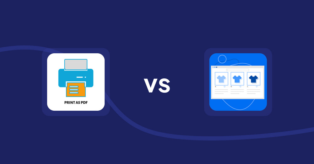 Shopify Product Display Apps: LitPDP ‑ Print as PDF vs Hura Product Showcase Builder