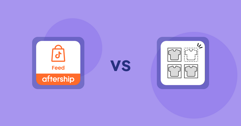 Shopify Product Display Apps: AfterShip Feed for TikTok Shop vs シンプル売り切れ非表示｜在庫切れ商品の表示変更
