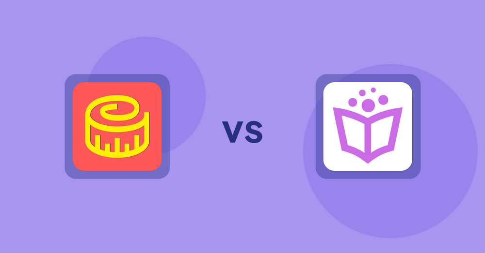 Shopify Product Display Apps: Snake Size Chart & Size Guide vs LitPDF Catalog Line Sheets