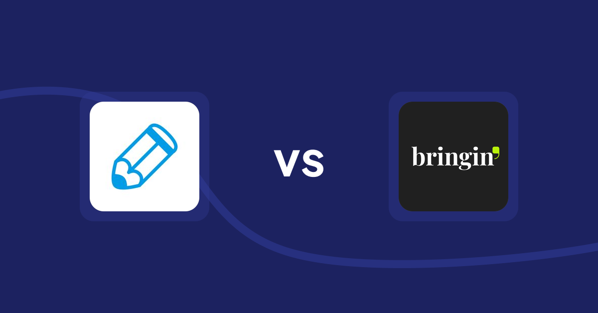 Shopify Product Display Apps: Writer Sofia vs. Bringin