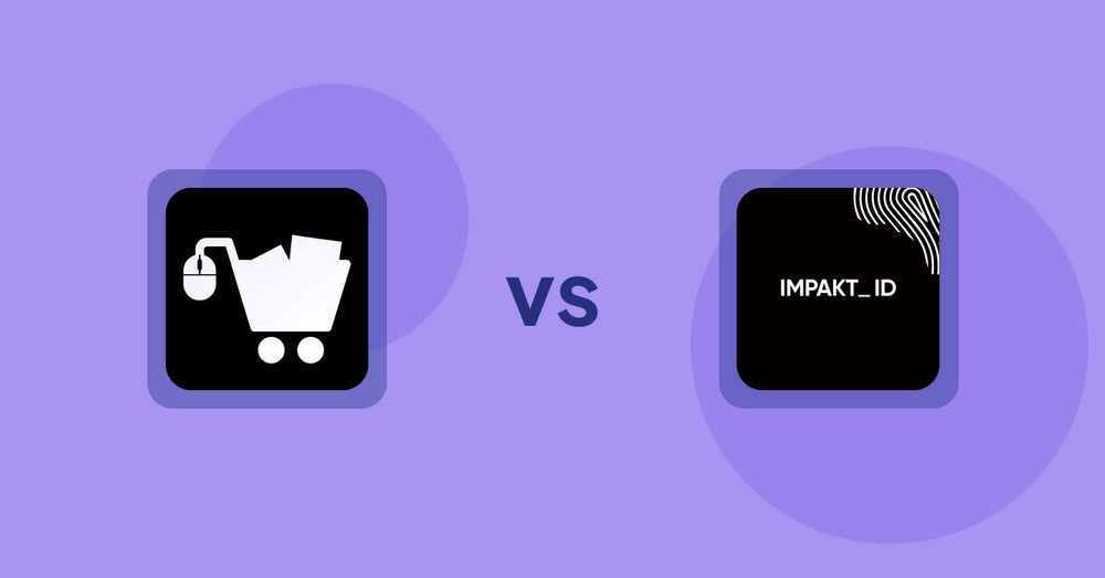 Shopify Product Display Apps: LM Add To Cart Sticky vs IMPAKT ID: fashion CO2 tracker