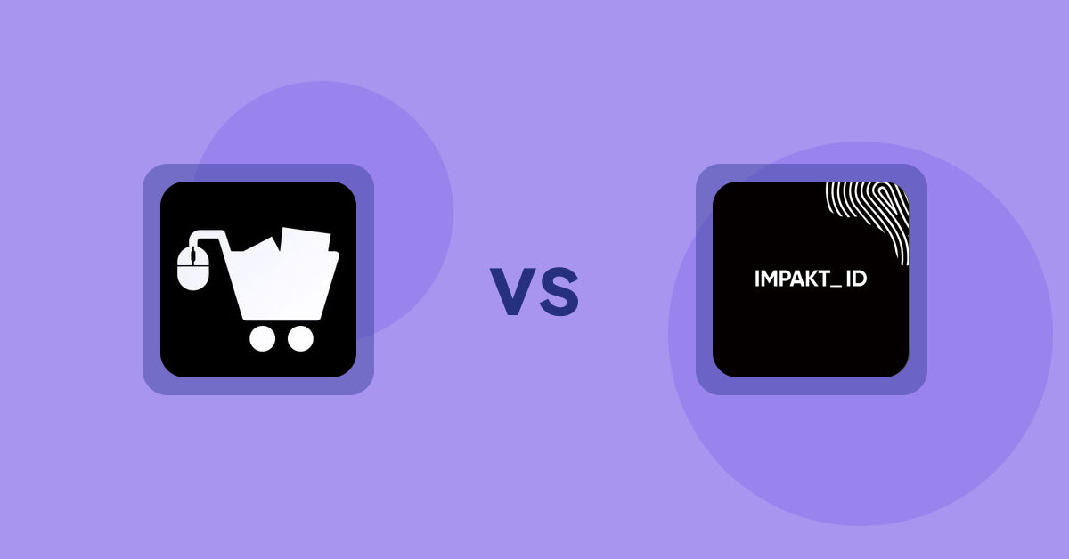 Shopify Product Display Apps: LM Add To Cart Sticky vs IMPAKT ID: fashion CO2 tracker