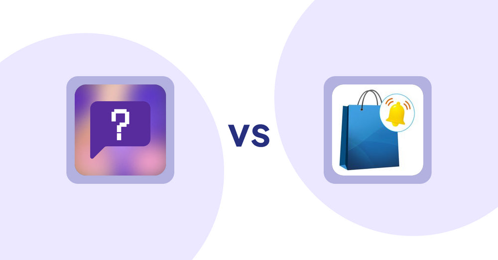 Shopify Product Display Apps: FAQbucket ‑ Help Center & FAQ vs. CartBar ‑ Product Purchase Bar
