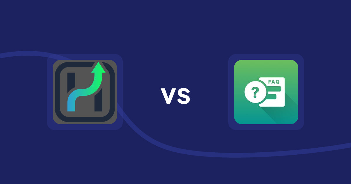 Shopify Product Display Apps: Heuristic Commerce vs FAQ Expert: Product FAQ