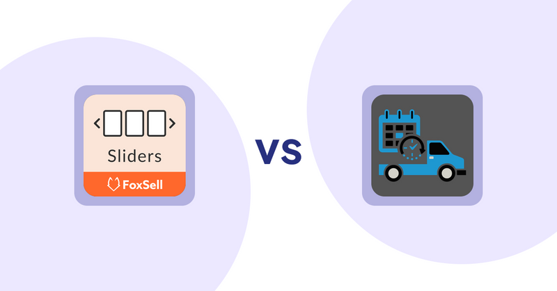 Shopify Product Display Apps: FoxSell Slider & Carousel vs H3 Estimated Delivery