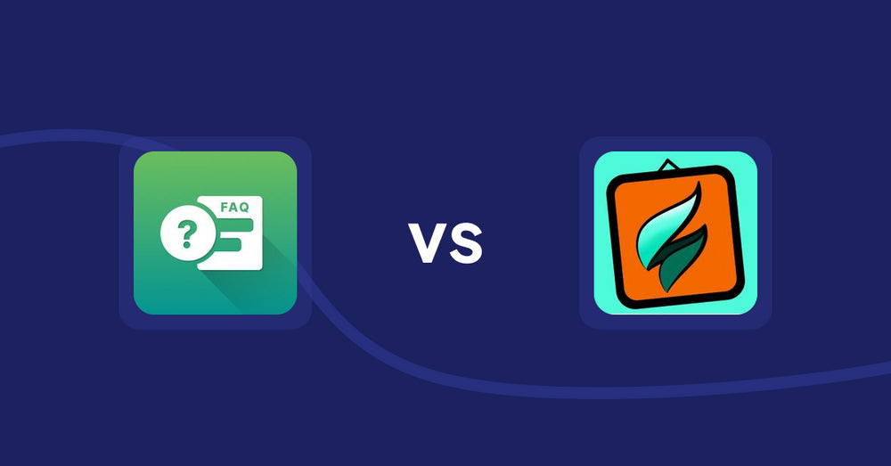 Shopify Product Display Apps: FAQ Expert: Product FAQ vs SMART ‑ Art Product Builder