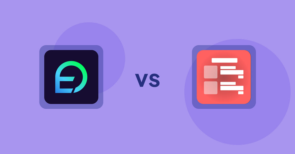 Shopify Product Display Apps: EasyDisplay: Product Showcase vs Menulog