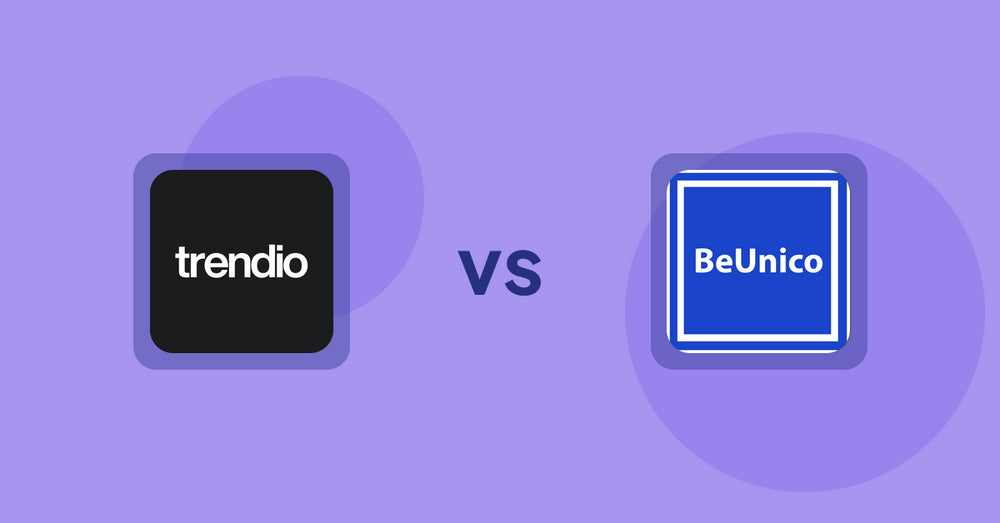 Shopify Product Display Apps: Trendio vs BeUnico